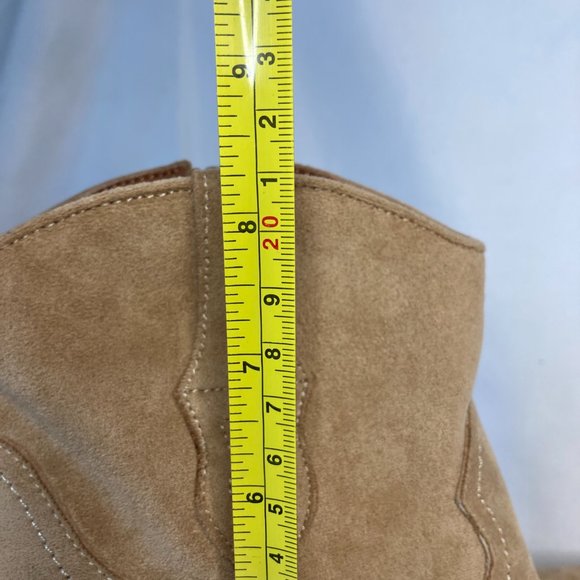 Mi.im Cosette Western Heeled Ankle Boots Size 8 1/2 Almond Tan in Color NEW. - Picture 8 of 8